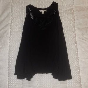 Black lace tank top